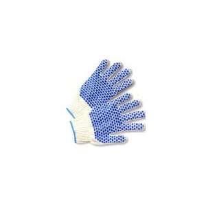   Knit Glove w/ PVC Blocks on Both Sides (Sold by Dozen) Size Small