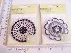 CLEAR RUBBER STAMPS 2 PACKS VINTAGE FOLK FLOWER DOILIES ACCENTS 