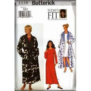  BUTTERICK 3338 (OOP) TODAYS FIT ROBE, BELT & GOWN SEWING 