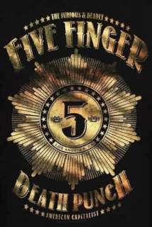Five Finger Death Punch American Capitalist rock T Shirt M L XL 2XL 