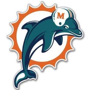  Miami Dolphins NFL Football bumper sticker 5 x 5 