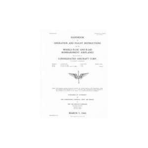  Consolidated B 24 C Aircraft Flight Manual Books