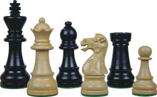 House of Chess   Laughing Knight Ebony Chess Set 3  