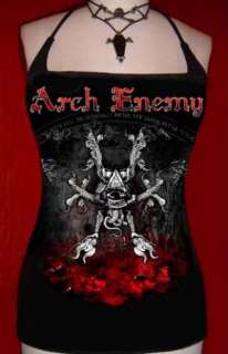 ARCH ENEMY diy x strap tank top Death Metal Rise Of The Tyrant shirt 