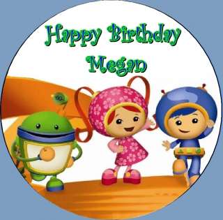 Team Umizoomi Frosting ROUND Edible Cake Topper Image  