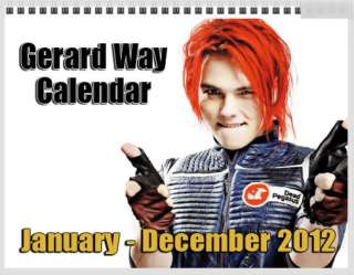 NEW* Gerard Way 12 Months 2012 Wall Photo Calendar  