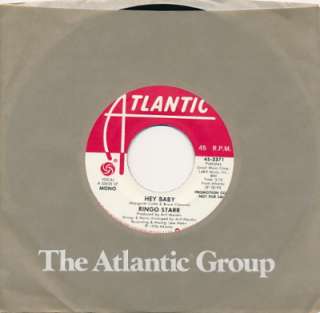 RINGO STARR Hey Baby Mono / Stereo PROMO 45 rpm NM Hear It (Beatles 