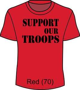 Support our Troops T Shirt Red Friday Mens Ladies xs 4x  