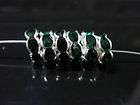 40 Silver Crystal Rhinestone 3 hole Spacer Bridge Bar Bracelet Finding 