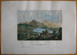 1842 Meyer print ZUG, SWITZERLAND  