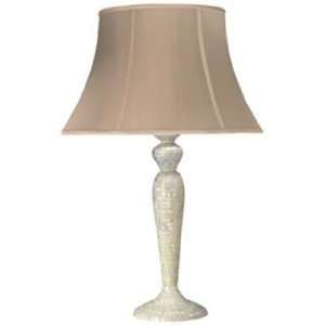  Harlow Mother of Pearl Bell Shade Table Lamp