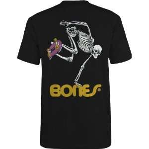 Powell Peralta Skating Skeleton Skate Tee Shirt BLK XL  