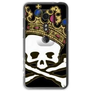  Second Skin HTC EVO 3D Print Cover Clear (Skull King/TYPE 