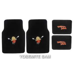 4pc Looney Tunes Yosemite SAM Front and Rear Floor Mats for Car Suv 
