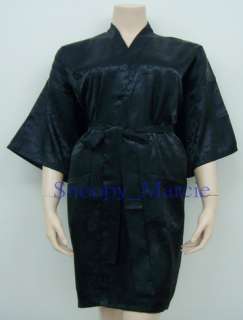 New Japanese Ladies Women Silk Short Kimono Gown Robes Pyjama Size M L 