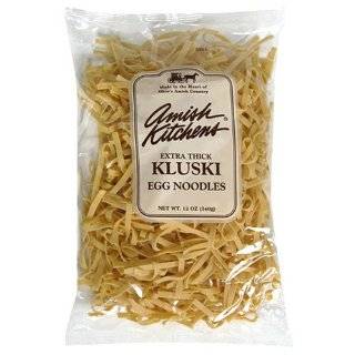 Amish Kitchens Extra Thick Kluski Egg Noodles, 12 Ounce Bags (Pack of 