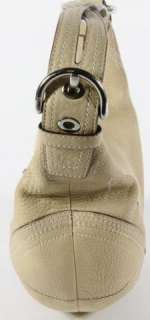   Tan Pebbled Leather Soho Hobo Buckle Shoulder Bag Purse 0719  