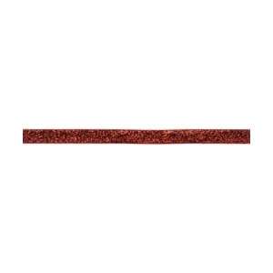  New   Metallic Velvet Ribbon 3/8X30 Yards   Red by May 