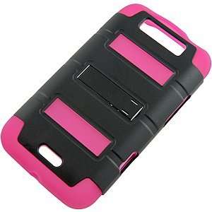  Dual Layer Cover Case w/ Stand for LG Connect 4G MS840 