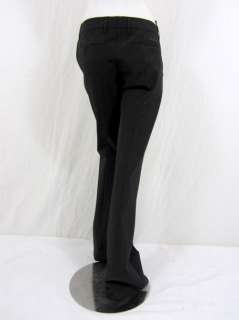 Prada womens black straight trouser pants 42 $475 New  
