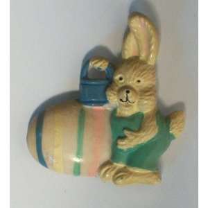  Yellow Bunny and Egg Magnet