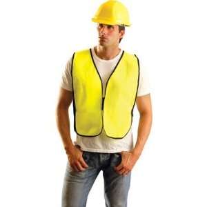  Yellow Solid Safety Vest Without Reflective Tape