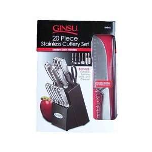 Ginsu 4846 20 Piece Stainless Cutlery with Traditional 