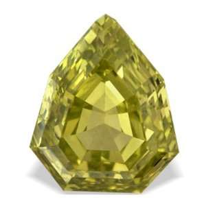  0.49 Ctw Canary Yellow Fancy Shape Loose Real Diamond For 