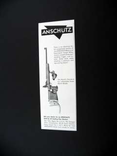 Anschutz Super Match Model Target Rifle 1961 print Ad  