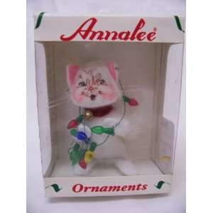  Annalee Cat Ornament with String of Lights Everything 