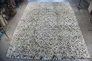 10x14 100% natural wool hair 5 inches long Modern Pakistan shag rug 