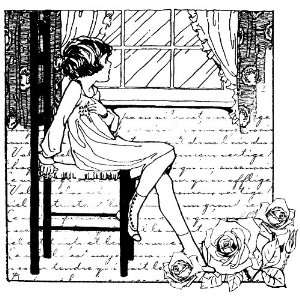  Magenta Cling Stamps, Window Girl 