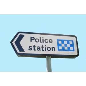  Police Station Sign   Peel and Stick Wall Decal by 