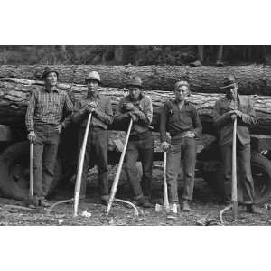  SelfHelp Sawmill Workers 1939 12 x 18 Poster