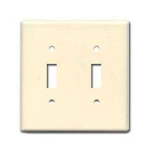  Icing White Ceramic Switch Plate / 2 Toggle