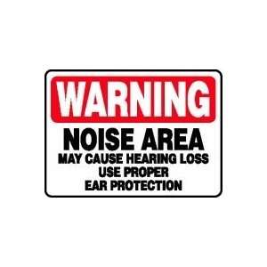 WARNING NOISE AREA MAY CAUSE HEARING LOSS USE PROPER EAR PROTECTION 10 
