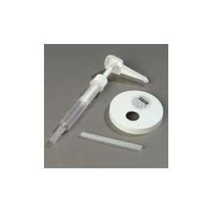 Carlisle 38310110SP White 5 Inch Plastic Pump and Lid Set (Case of 12 