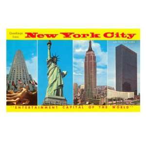  Greetings from New York City Giclee Poster Print, 24x32 