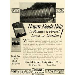  1925 Ad Skinner Irrigation Sprinkler Watering Systems Lawn 