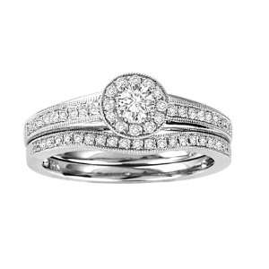 50 (1/2) cttw Round Diamond Bridal Engagement Wedding Set / Ring in 