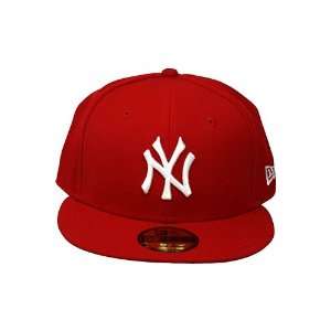  YANKEES RED ON WHITE HAT 7.75