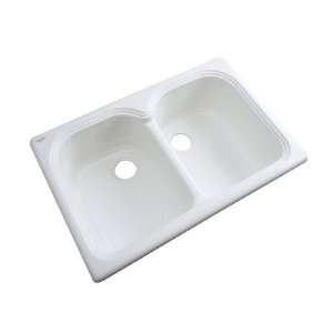   Double Basin Acrylic Topmount Kitchen Sink 54300