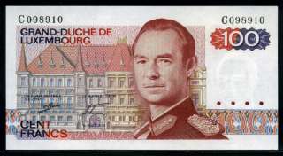 Luxembourg 1966 86,10 1000Francs, P53 59, 7PCS All UNC  