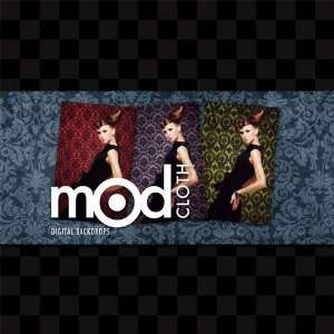  Digital Backdrops Cd By Studio Taxi MOD Cloth Damask Retro 