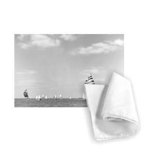  Yachting at Cowes Aug 1964   Tea Towel 100% Cotton 