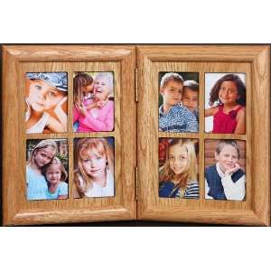 com 5x7 Double Hinged Portrait Oak Frame ~ A Wonderful Keepsake Frame 