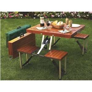  Tailgate Folding Wooden Picnic Table Patio, Lawn & Garden