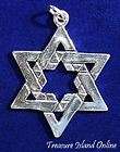 STAR OF DAVID CHARM 12 tribes of Israel  