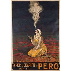  GIRL SMOKING CIGAR PAPIER PAPER CIGARETTES PERO FRANCE 