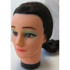   Dark Brown Hair and Make up on   12 inches x 6 inches Electronics